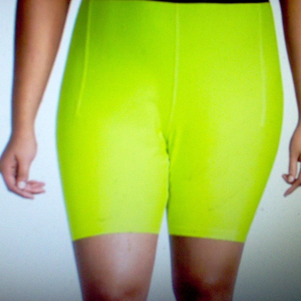 Sports Illustrated Biker Short, Lime Green, Sizes 1X, 2X